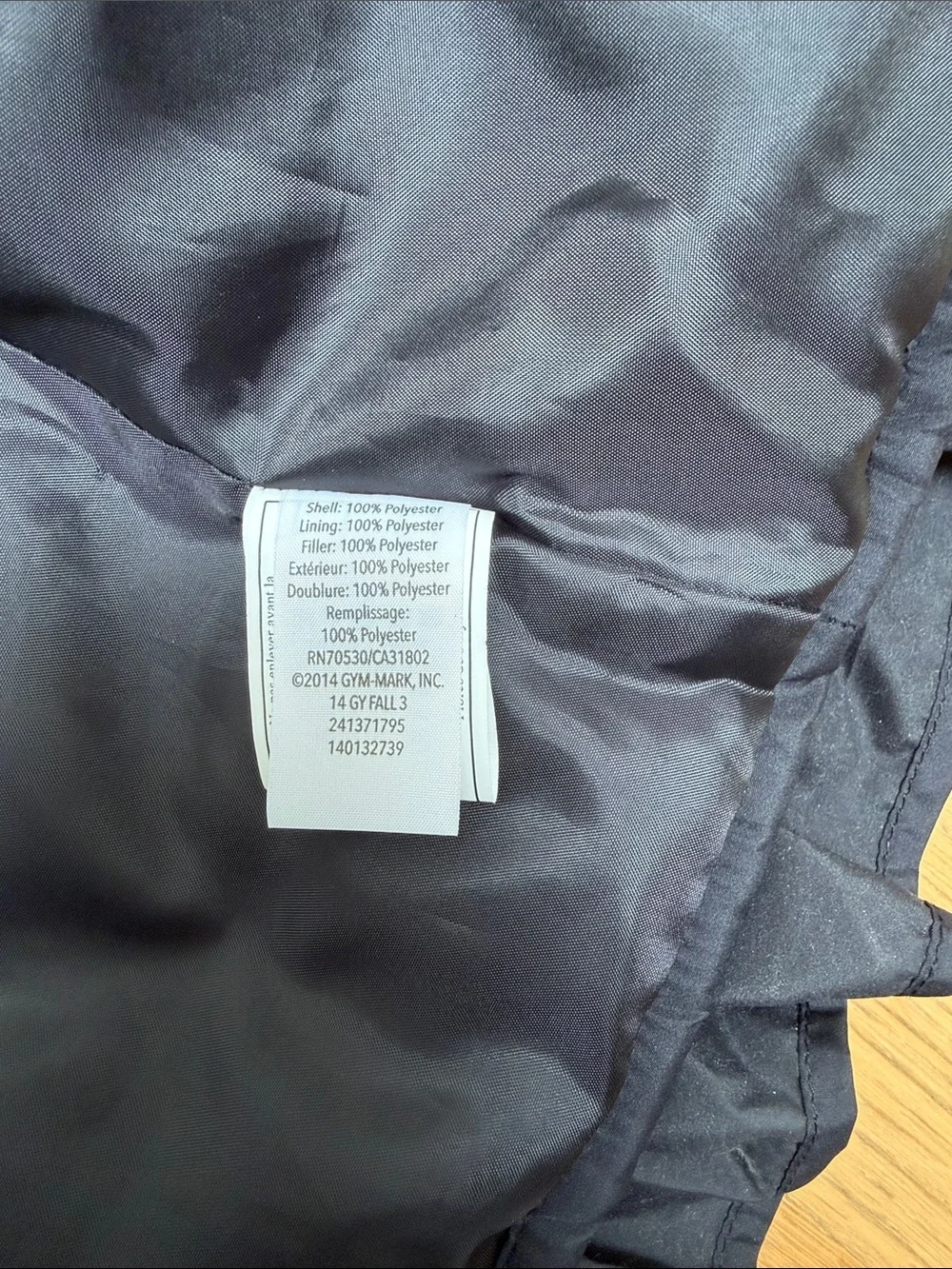 Gymboree Black Ruffle Hem Puffer Jacket
